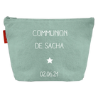 Pochette en coton personnalisée - Cadeau baptême et communion