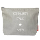 Pochette en lin personnalisée - Cadeau Baptême - Cadeau Communion