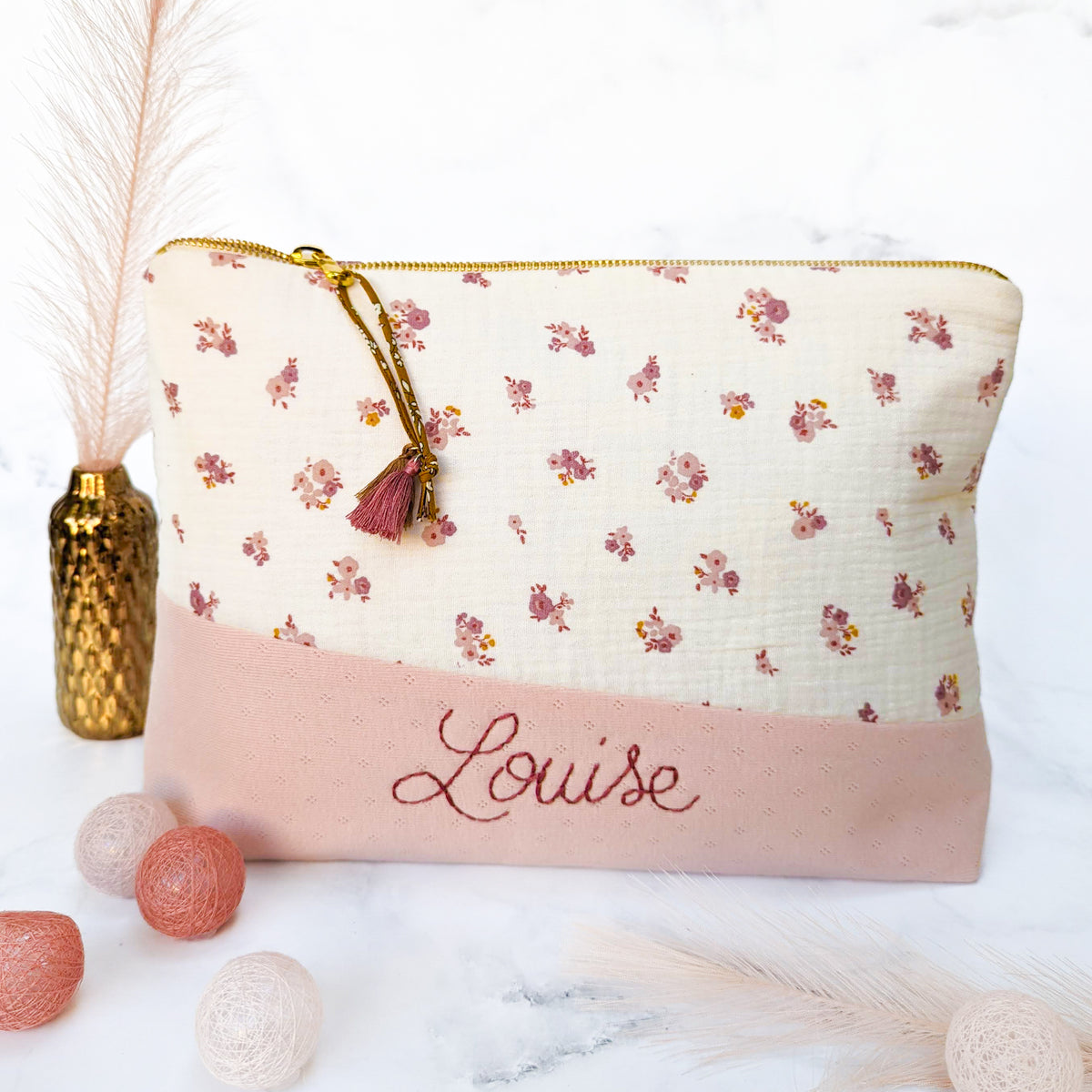 Grande trousse de toilette - Modèle Louise