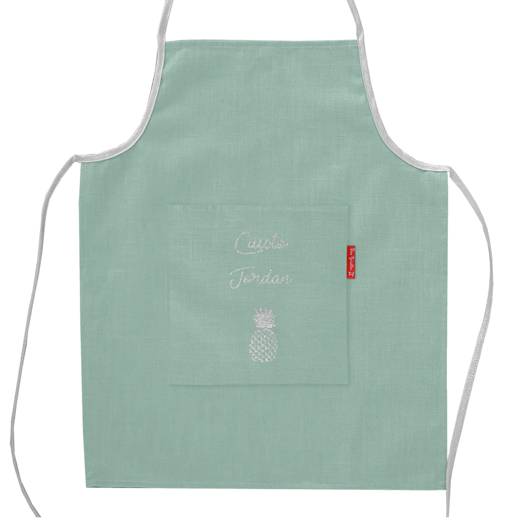 Tablier de cuisine enfant personnalisé - Lin enduit