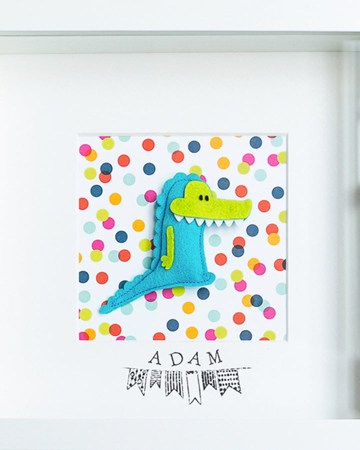 Tableau déco enfant et bébé personnalisé - Crocodile