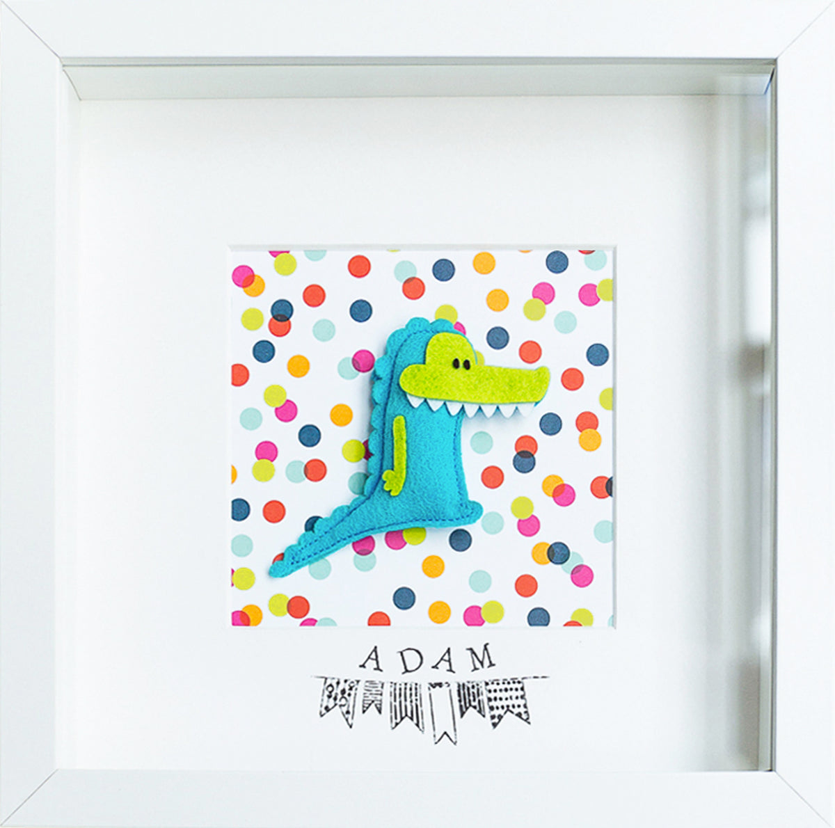 Tableau déco enfant et bébé personnalisé - Crocodile