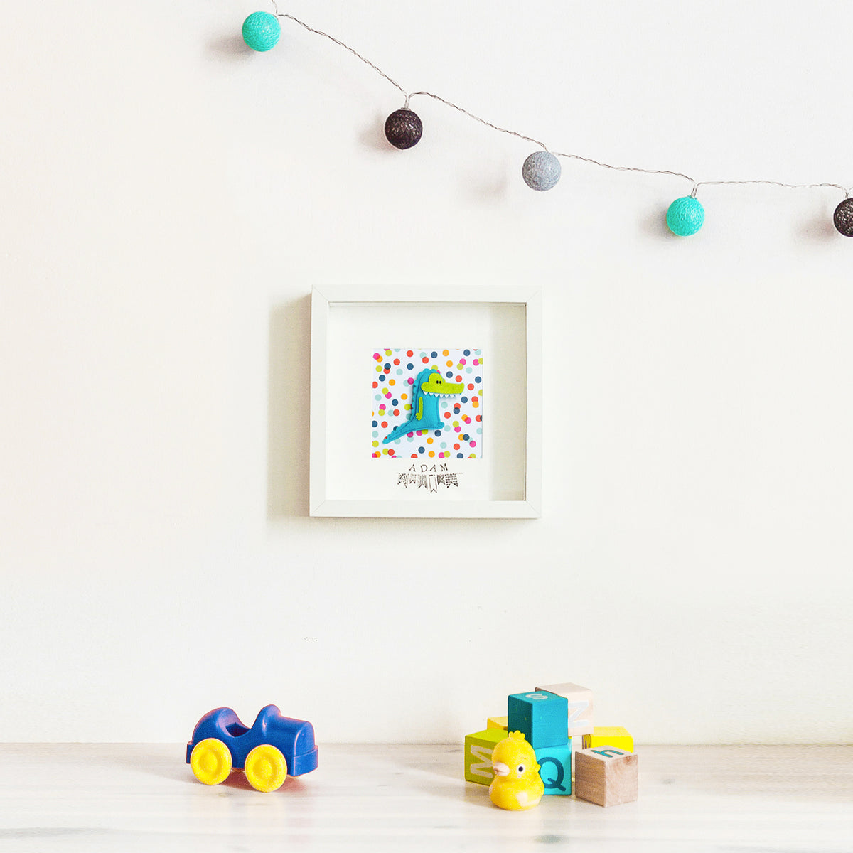 Tableau déco enfant et bébé personnalisé - Crocodile