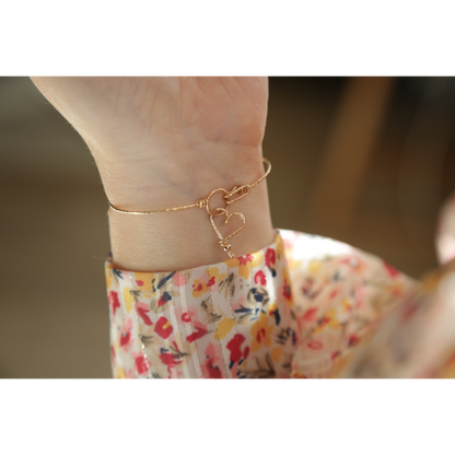 Bracelet personnalisé - Mot sur jonc sparkle