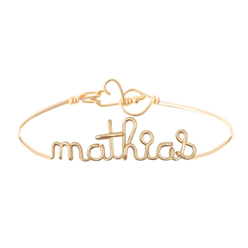 Bracelet personnalisé - Mot sur jonc