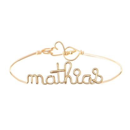 Bracelet personnalisé - Mot sur jonc