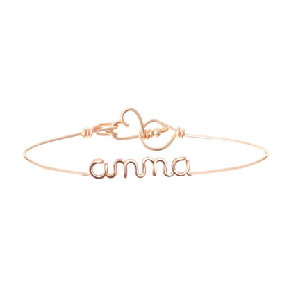Bracelet personnalisé - Mot sur jonc