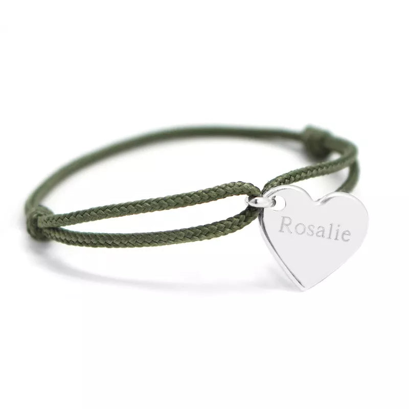 Bracelet personnalisé - Cordon Cœur