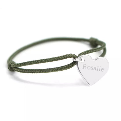 Bracelet personnalisé - Cordon Cœur