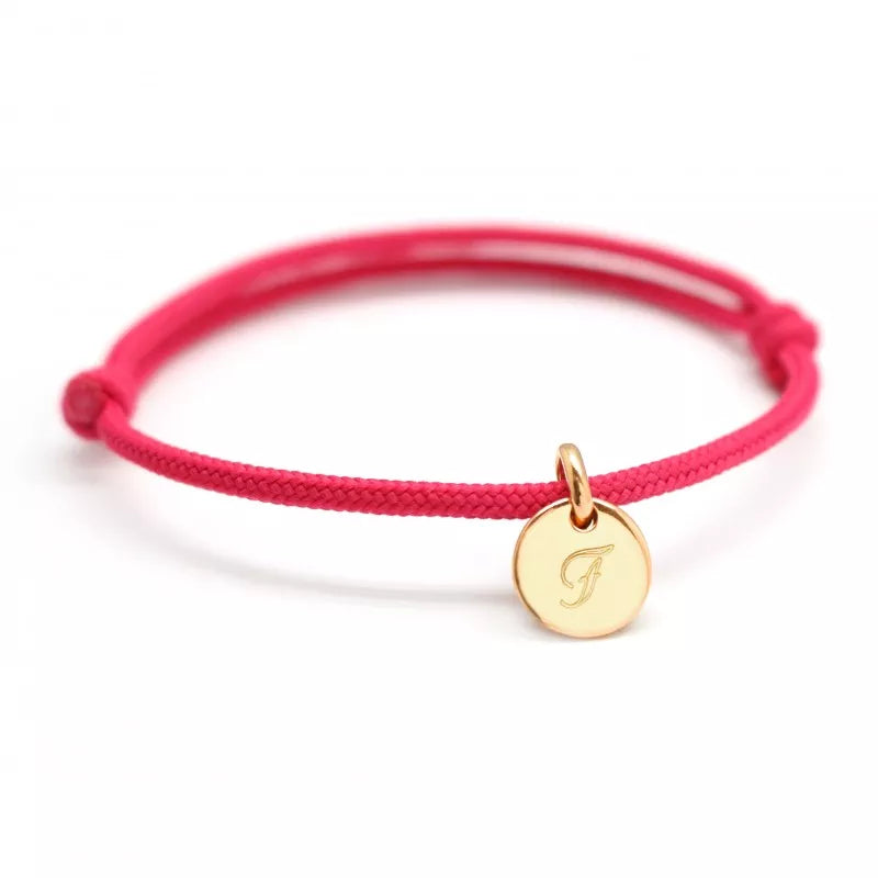Bracelet personnalisé - Mini Charms cœur ou médaille - Plaqué Or