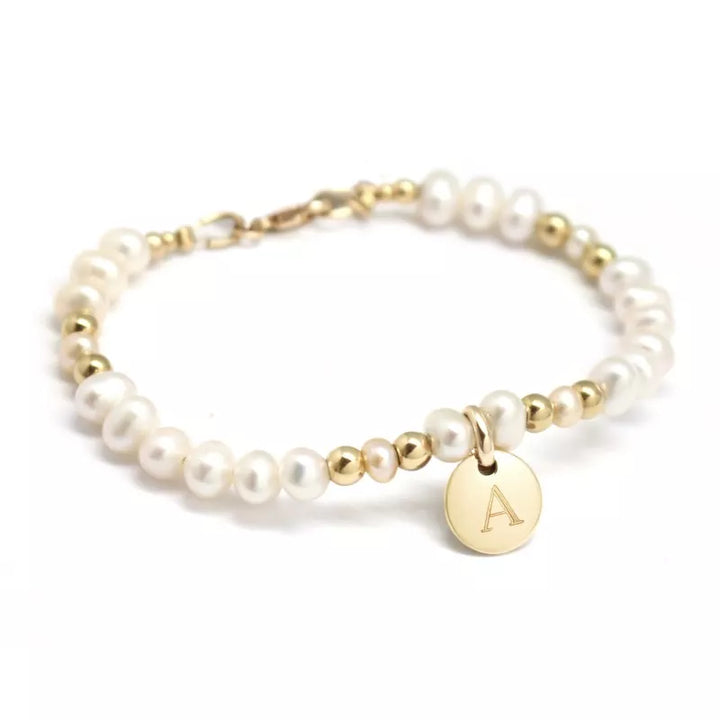 Bracelet perles d'eau douce personnalisé - Cadeau personnalisé