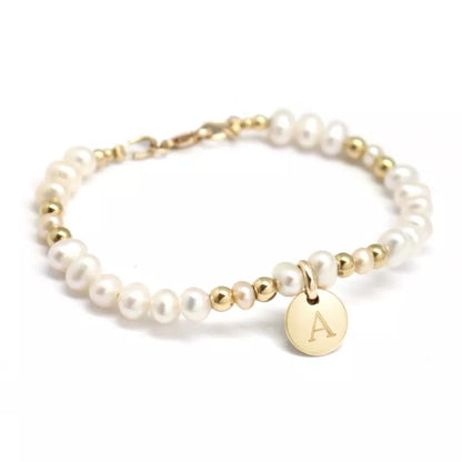 Bracelet perles d'eau douce personnalisé - Cadeau personnalisé