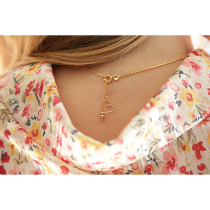 Collier personnalisé - Petite Majuscule sur chaîne sparkle