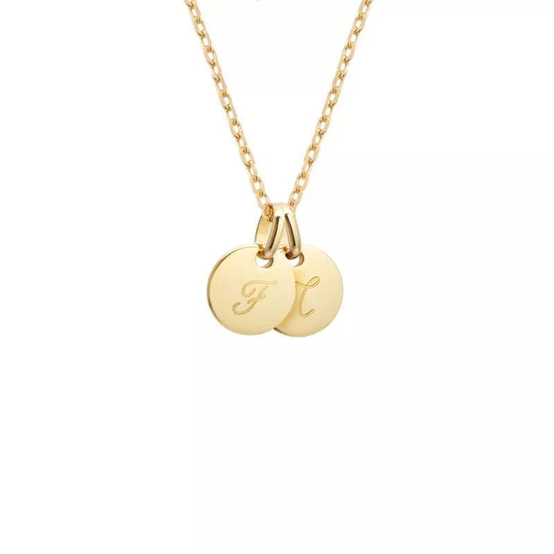 Collier personnalisé - Mini charm - Argent - Plaqué Or