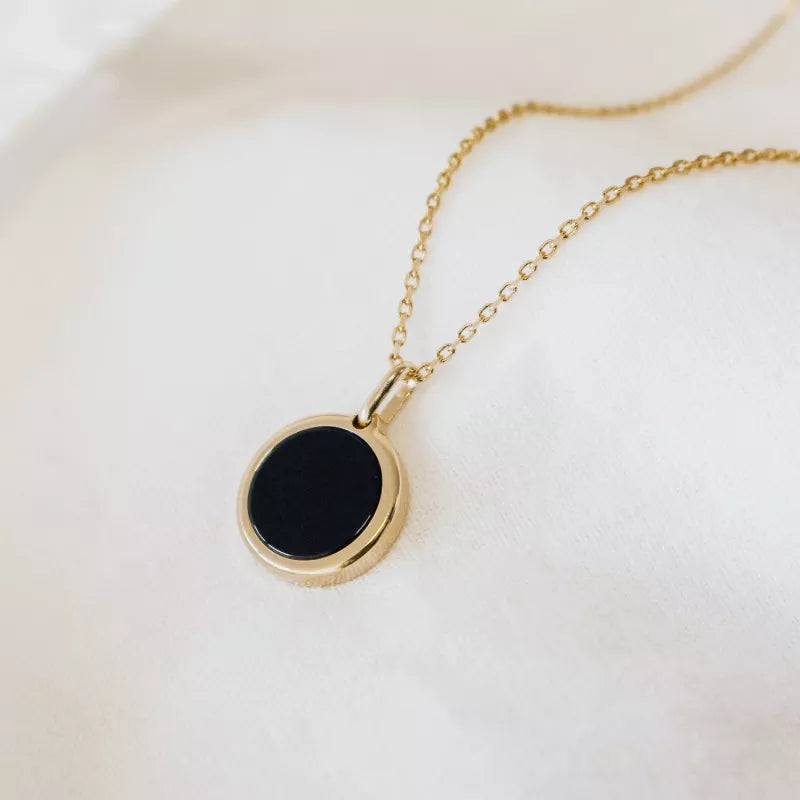 Collier pierre fine personnalisé - Chaîne fine - Plaqué Or