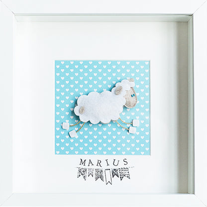 Tableau déco enfant et bébé personnalisé - Mouton