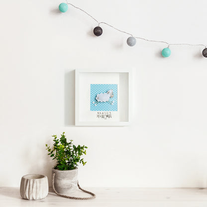 Tableau déco enfant et bébé personnalisé - Mouton