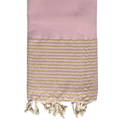 fouta-plate-lurex-orange-personnalisable-cadeau-adulte-plage-mer-soleil-serviette