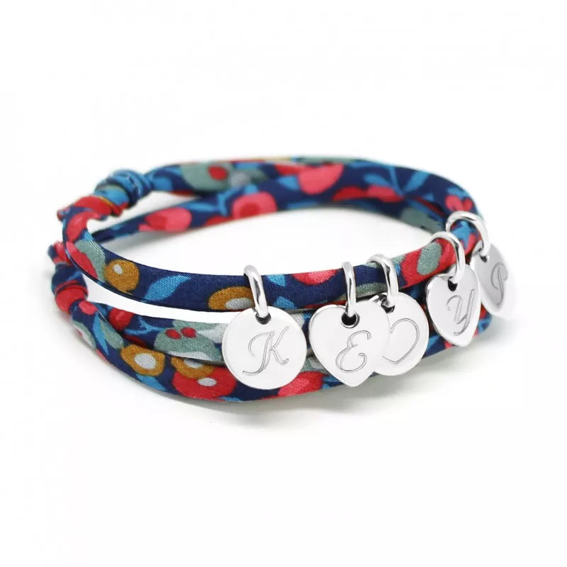 Bracelet personnalisé - Liberty mini charms - Argent
