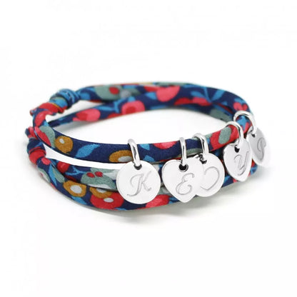 Bracelet personnalisé - Liberty mini charms - Argent