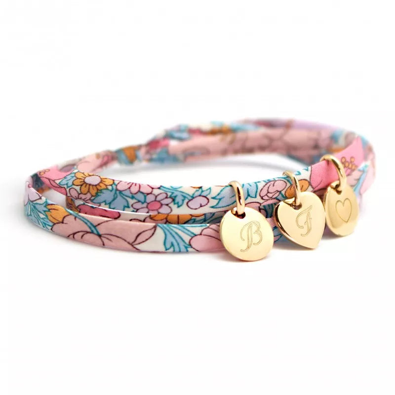 Bracelet personnalisé - Liberty mini charms - Plaqué Or