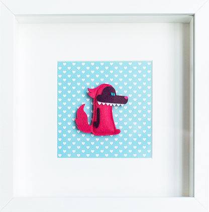 Tableau déco enfant et bébé personnalisé - Loup