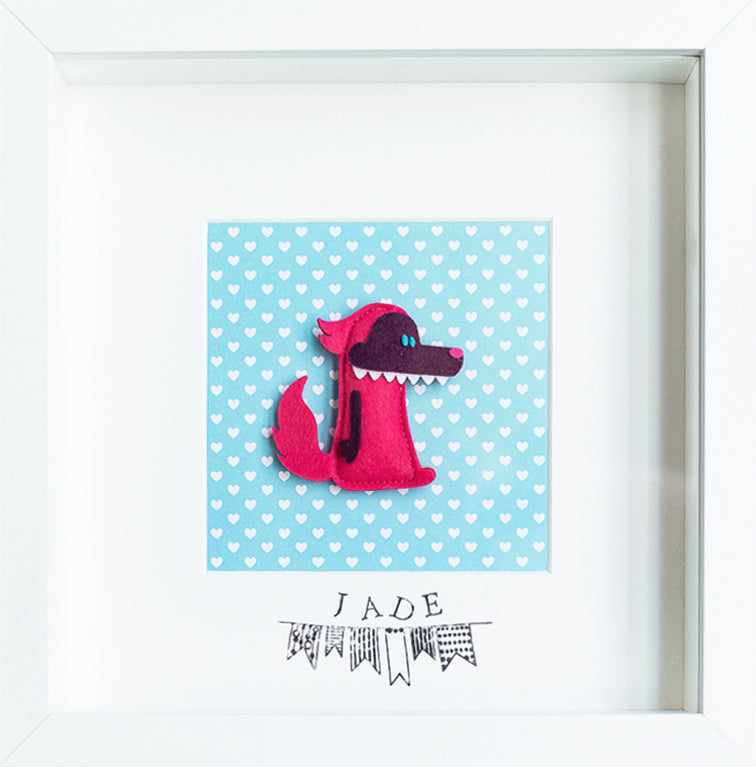 Tableau déco enfant et bébé personnalisé - Loup