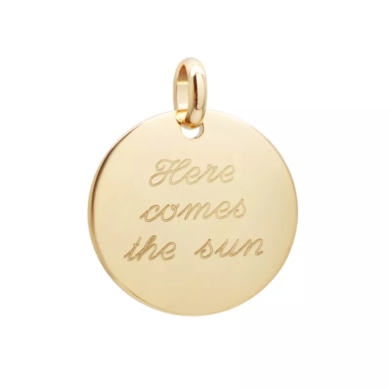 Pendentif personnalisé - Plaqué Or