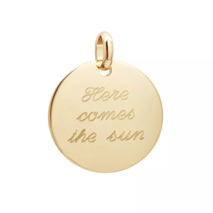 Pendentif personnalisé - Plaqué Or