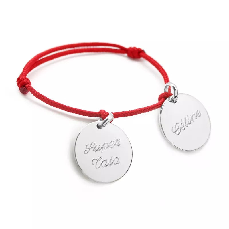 Bracelet personnalisé - Médailles Argent