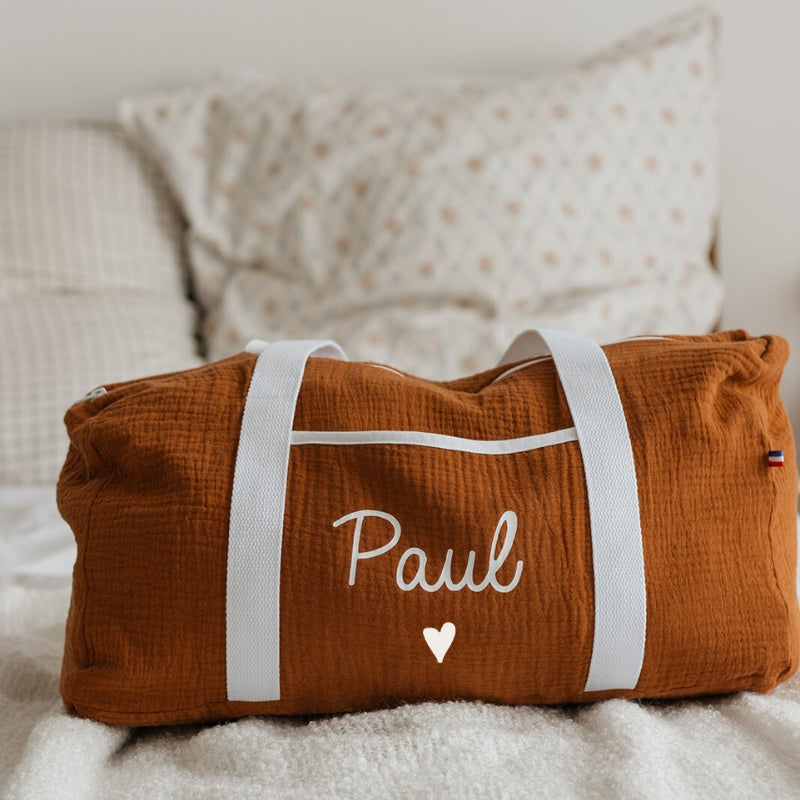 Sac de week-end personnalisé - Double gaze de coton