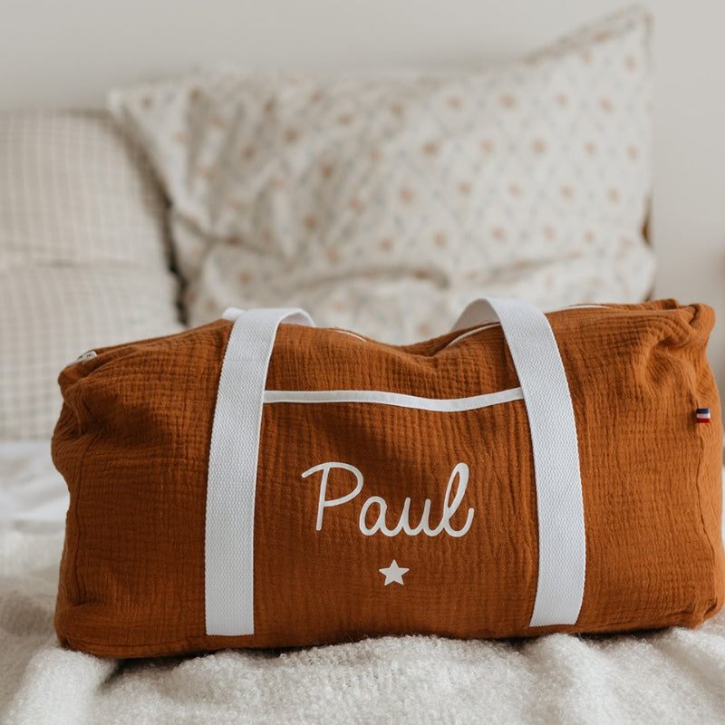 Sac de week-end personnalisé - Double gaze de coton