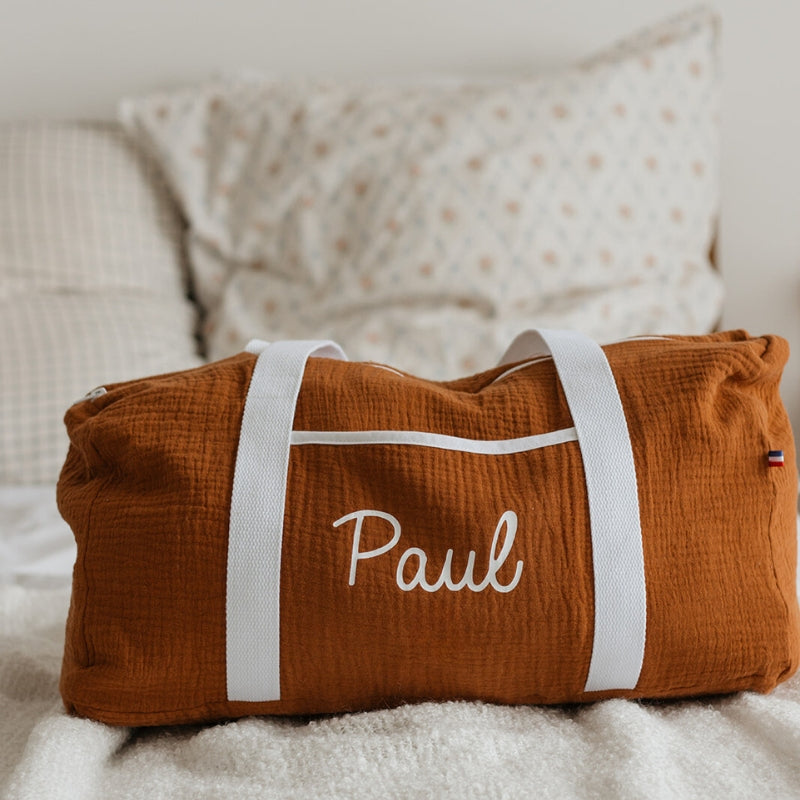 Sac de week-end personnalisé - Double gaze de coton
