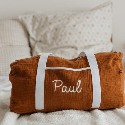 Sac de week-end personnalisé - Double gaze de coton