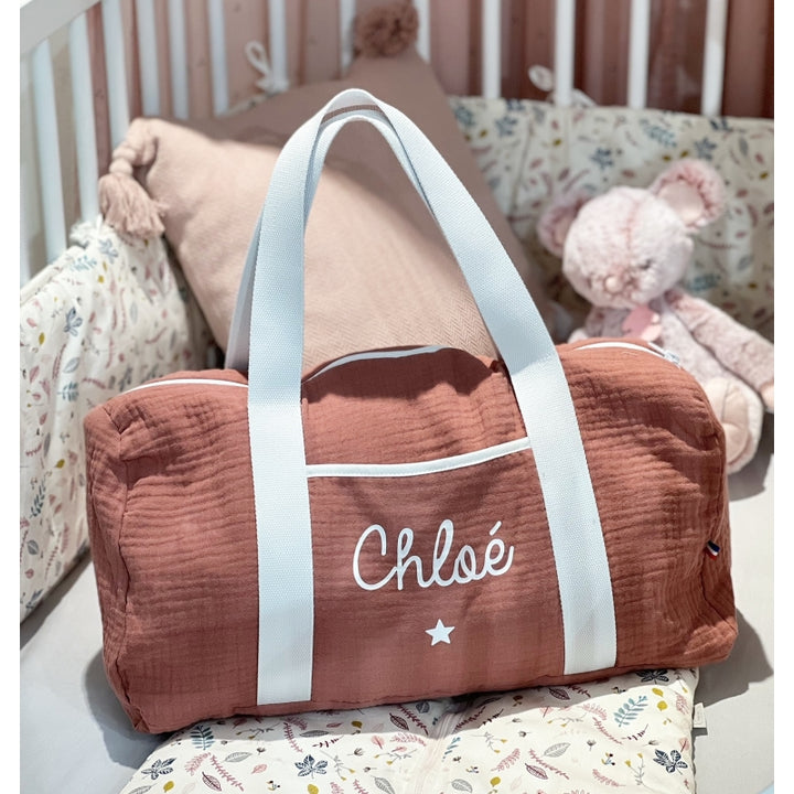 Sac de week-end personnalisé - Double gaze de coton