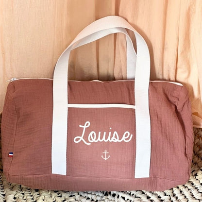 Sac de week-end personnalisé - Double gaze de coton