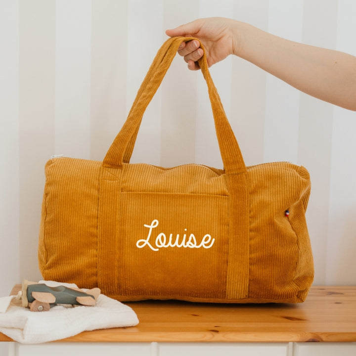 Sac de week-end personnalisé - Velours côtelé