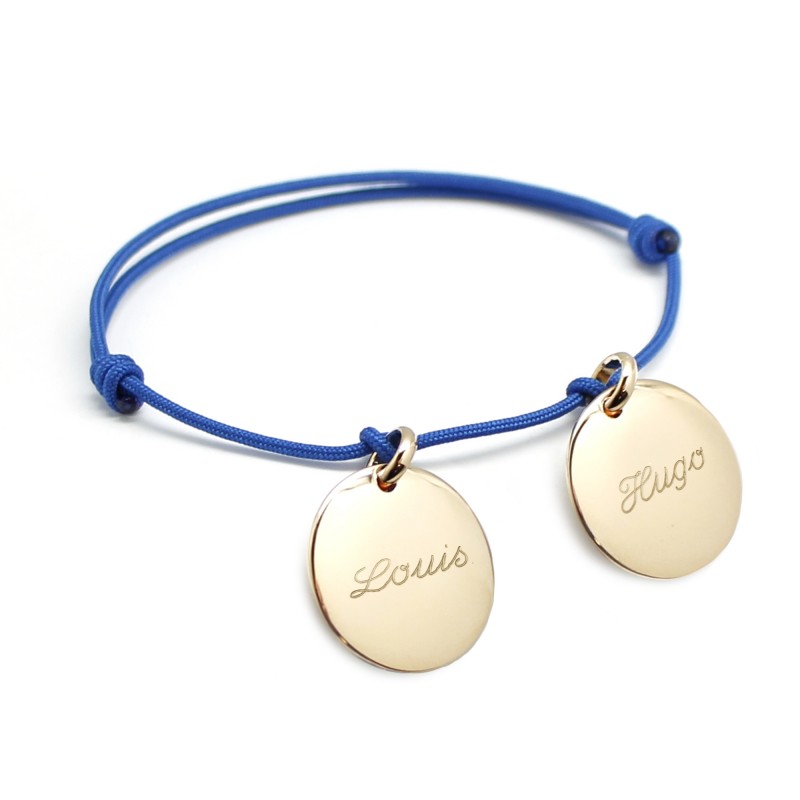 Bracelet personnalisé - Médailles Plaqué Or