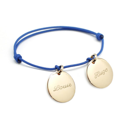 Bracelet personnalisé - Médailles Plaqué Or