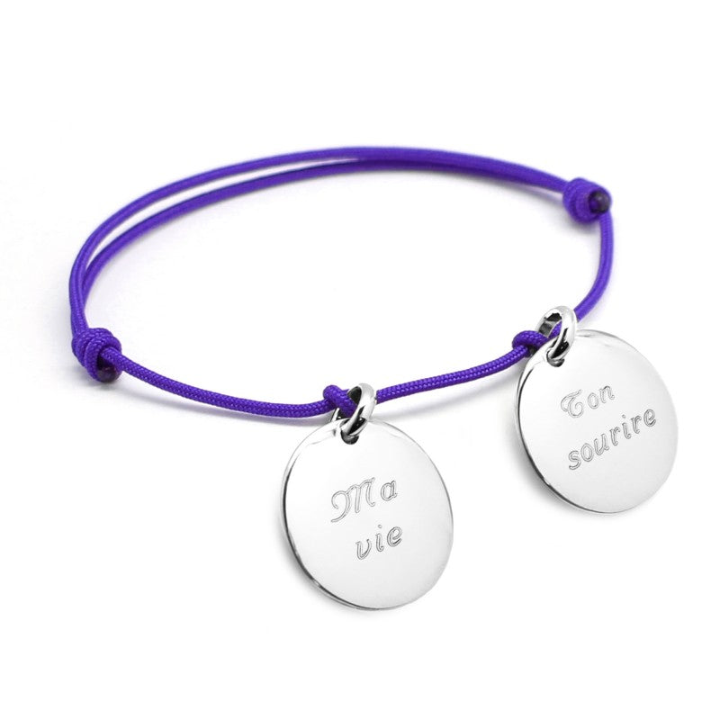 Bracelet personnalisé - Médailles Argent