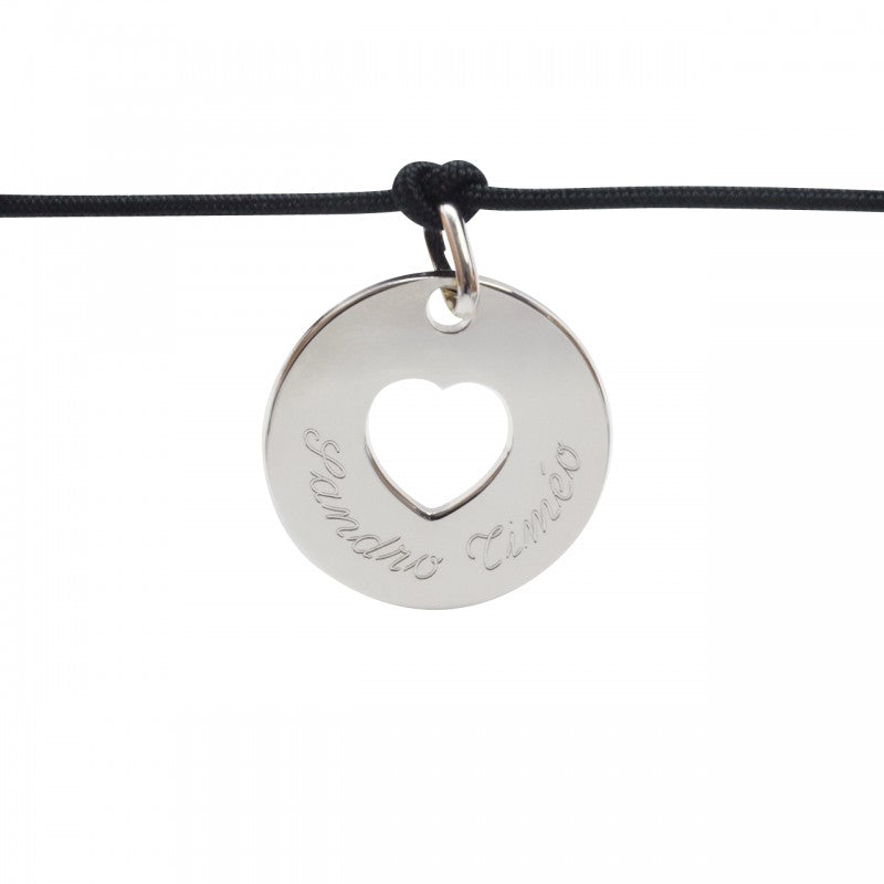Bracelet personnalisé Argent - Accroche Cœur Charm