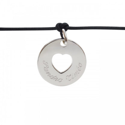 Bracelet personnalisé Argent - Accroche Cœur Charm