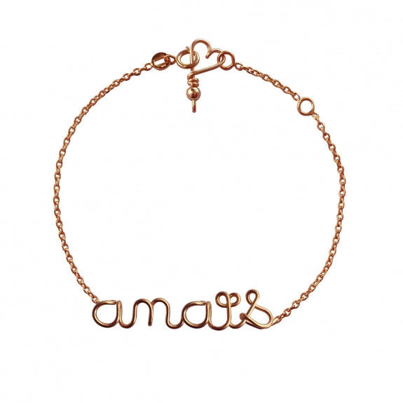 Bracelet personnalisé - Mot sur chaîne