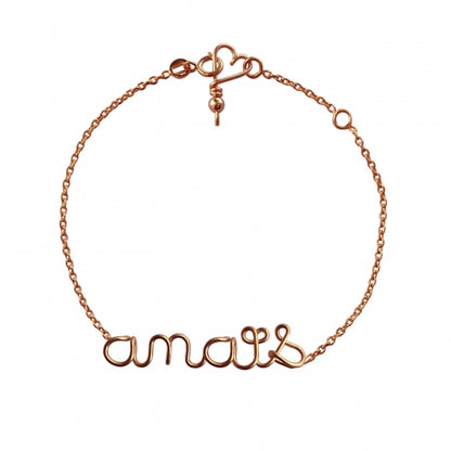 Bracelet personnalisé - Mot sur chaîne
