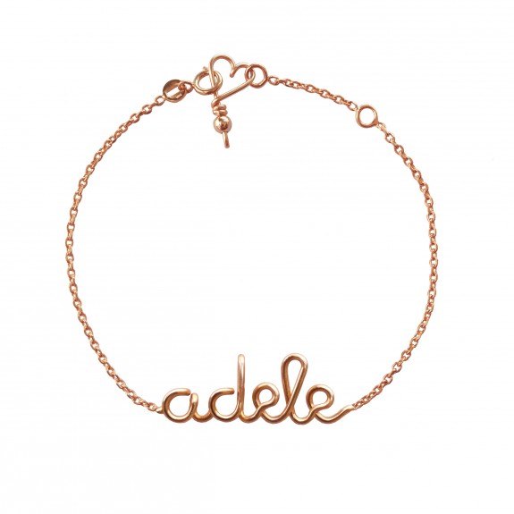 Bracelet personnalisé - Mot sur chaîne