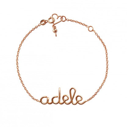 Bracelet personnalisé - Mot sur chaîne