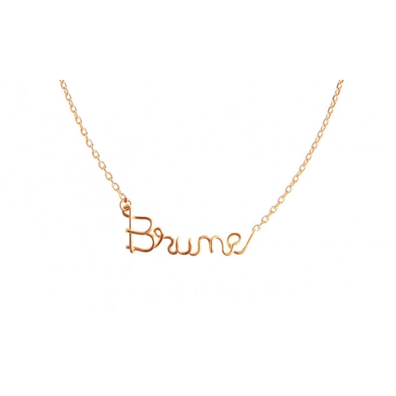 Collier personnalisé - Mot sur chaîne