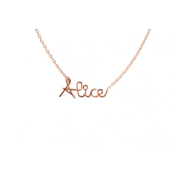 Collier personnalisé - Mot sur chaîne