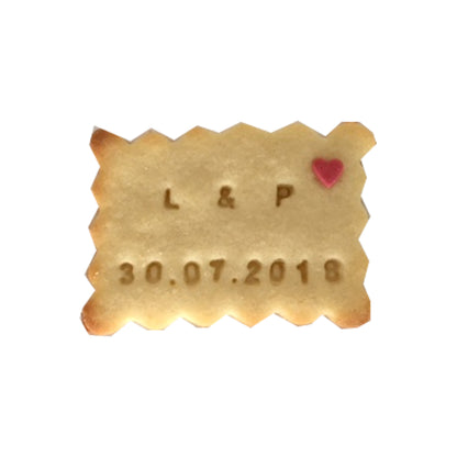 Biscuit personnalisé mariage