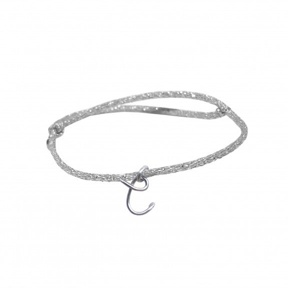 Bracelet personnalisé - Majuscule sur fil pailleté